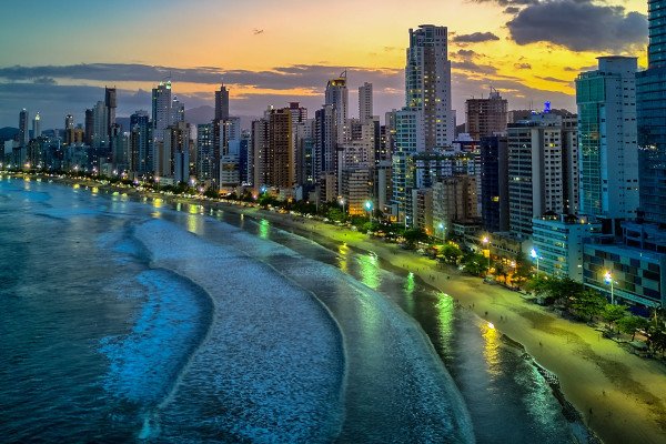 Vista panorâmica da região